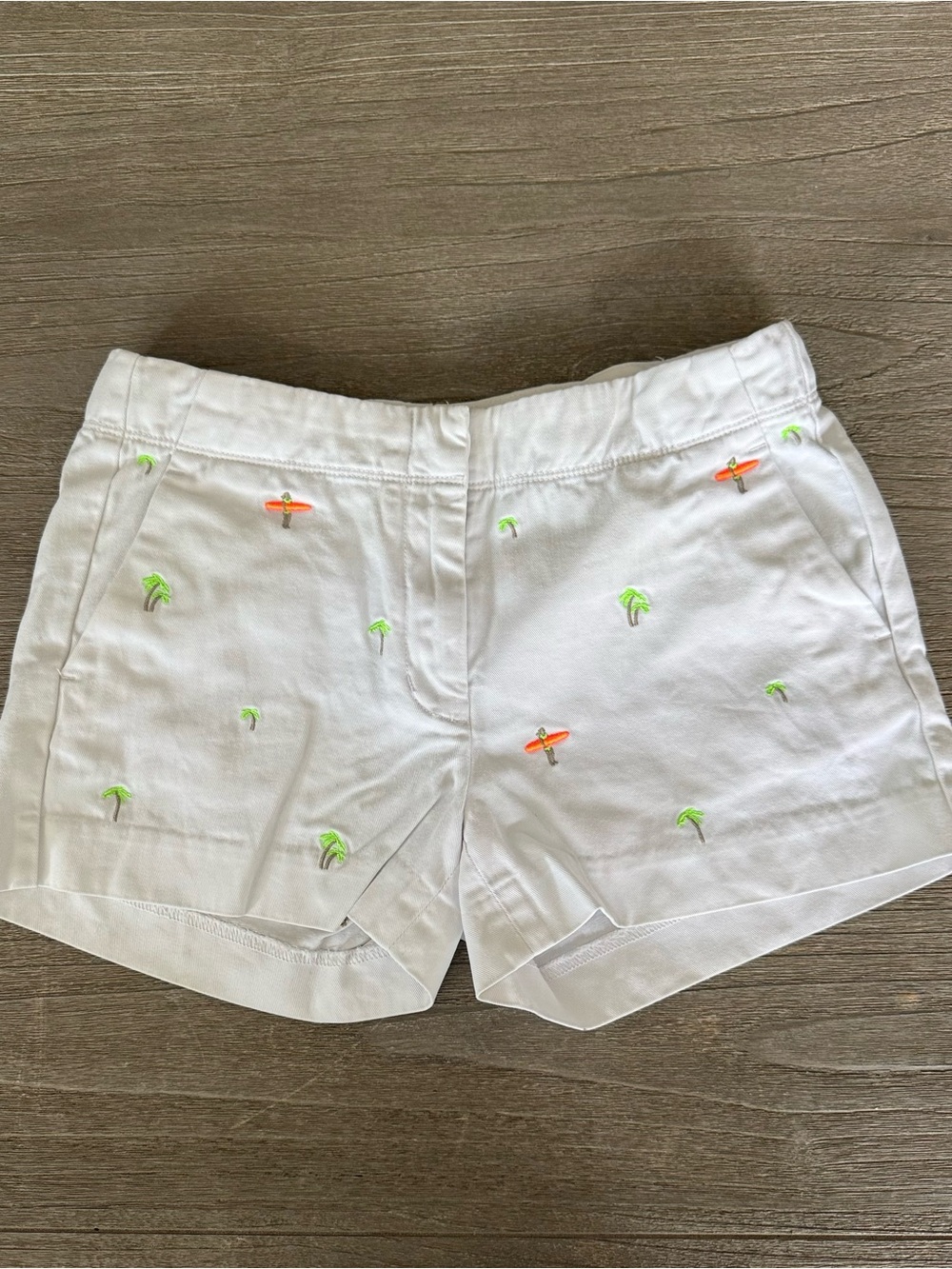 Crewcuts Hawaiian Surfer Girl Frankie Shorts  Girl’s Size 12 Embroidered